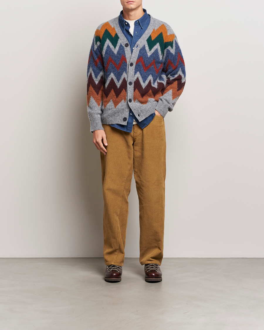 Mies | Puserot | Howlin' | Brushed Wool Cardigan Med Grey