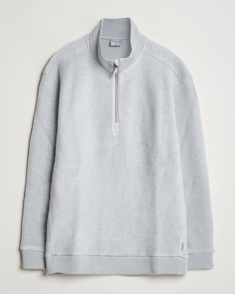 Mies | Puserot | Houdini | Alto Wool/Tencel Half Zip Cloudy Grey