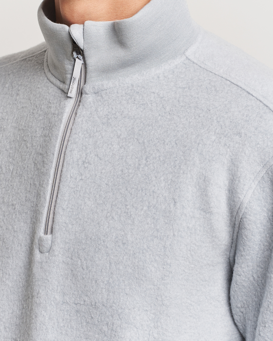 Mies | Puserot | Houdini | Alto Wool/Tencel Half Zip Cloudy Grey