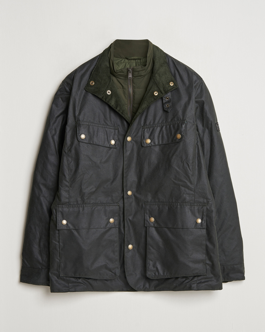 Mies | Takit | Barbour International | Wellstone Wax Jacket Sage