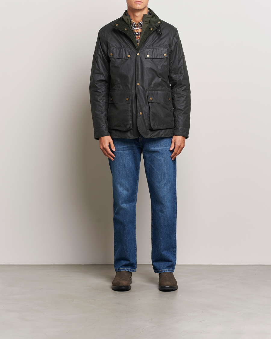 Mies | Takit | Barbour International | Wellstone Wax Jacket Sage
