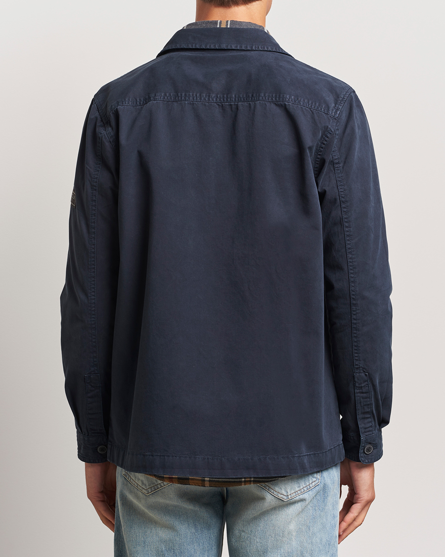 Mies | Kauluspaidat | Barbour International | Arlo Cotton Overshirt Navy