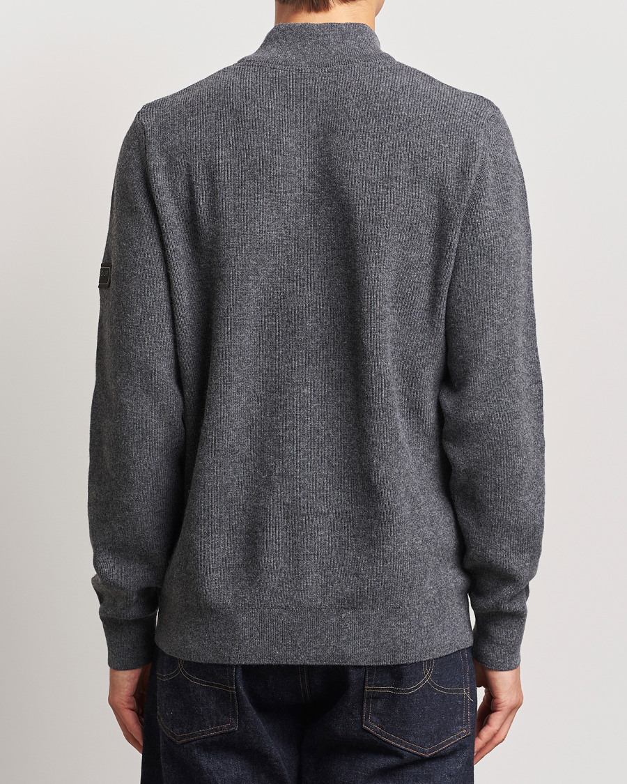 Mies | Puserot | Barbour International | Crawley Wool/Cotton Half Zip Charcoal