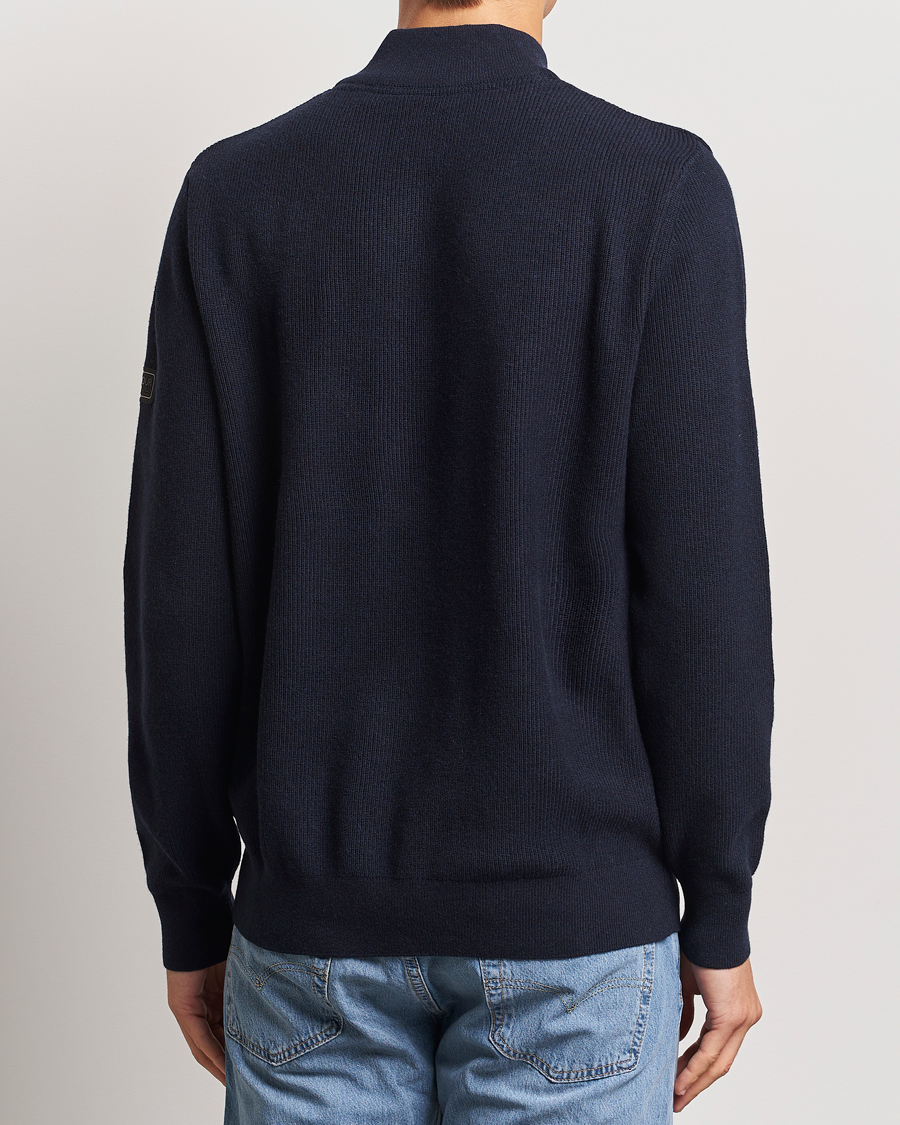 Mies | Puserot | Barbour International | Crawley Wool/Cotton Half Zip Navy