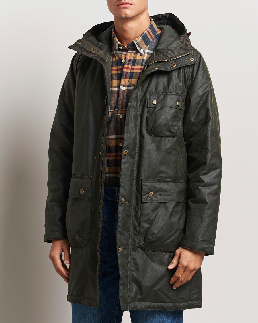 Mies | Takit | Barbour Lifestyle | Winter Wax Parka Fern