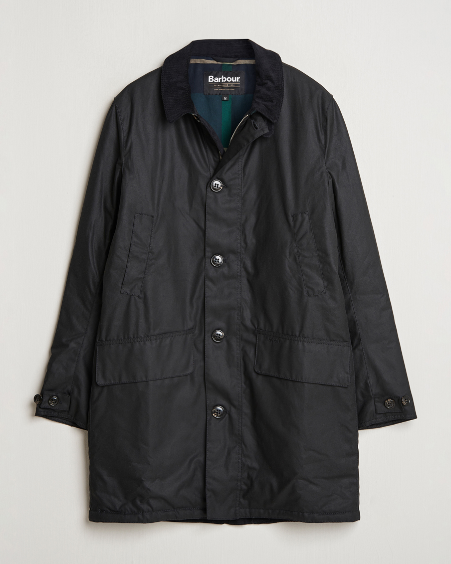 Mies | Takit | Barbour Lifestyle | Waxed Mac Black
