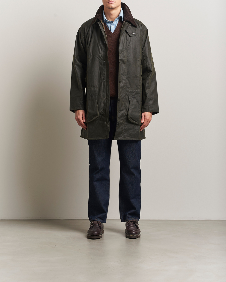 Mies | Takit | Barbour Lifestyle | Border Wax Coat Archive Olive