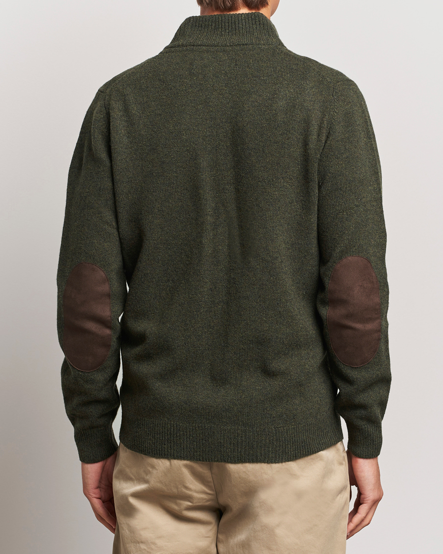 Mies | Puserot | Barbour Lifestyle | Essential Patch Zip Through Cardigan Seaweed