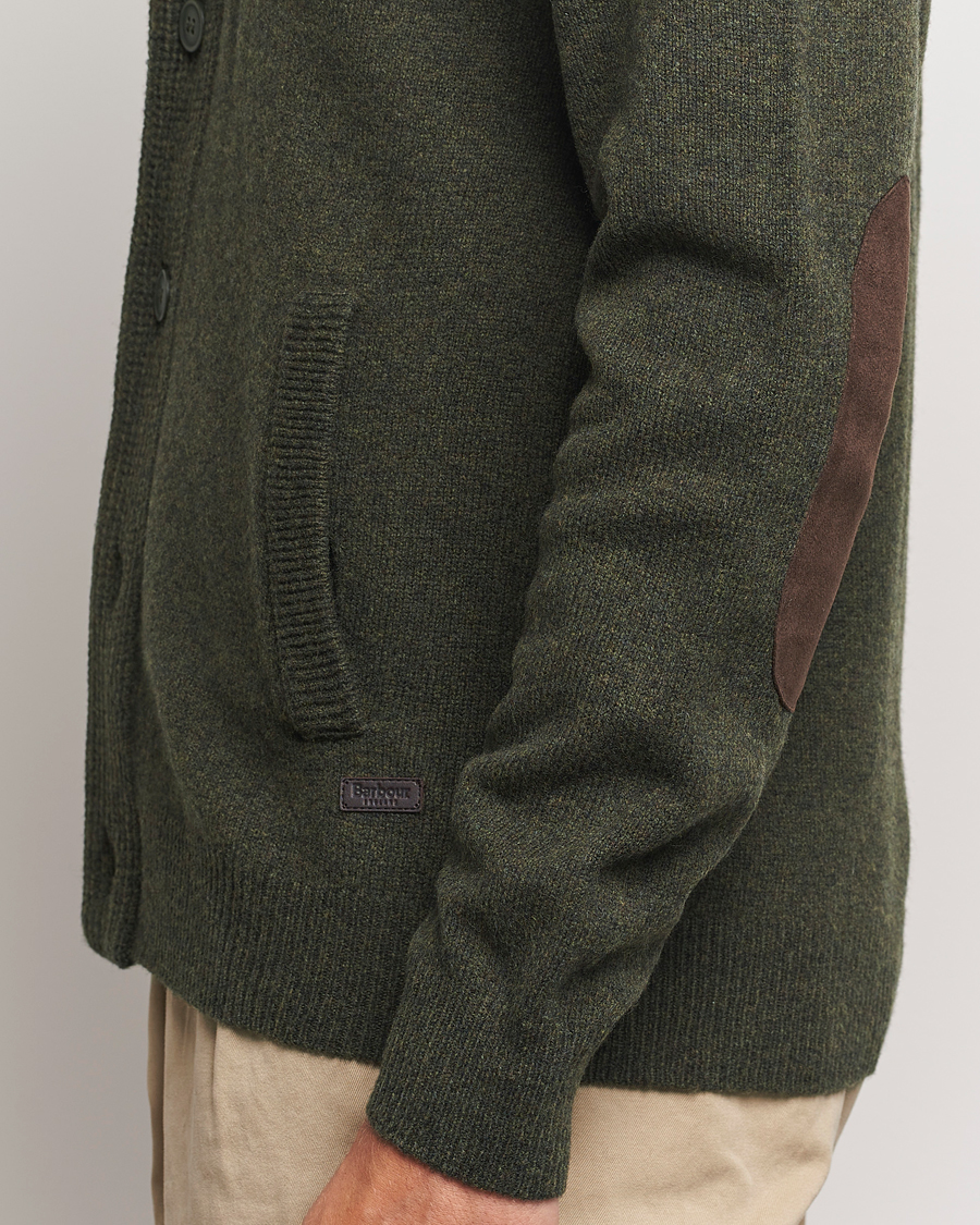 Mies | Puserot | Barbour Lifestyle | Essential Patch Zip Through Cardigan Seaweed