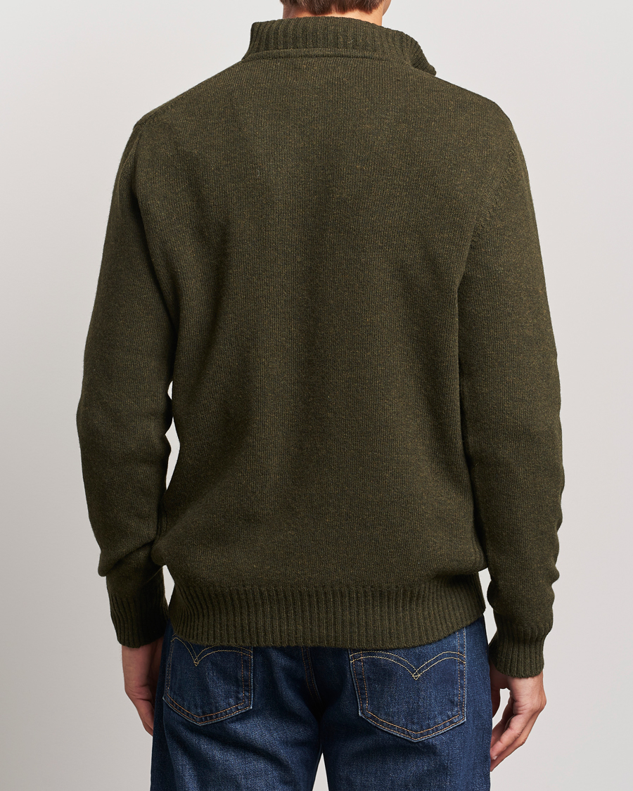 Mies | Puserot | Barbour Lifestyle | Essential Lambswool Half Zip Seaweed