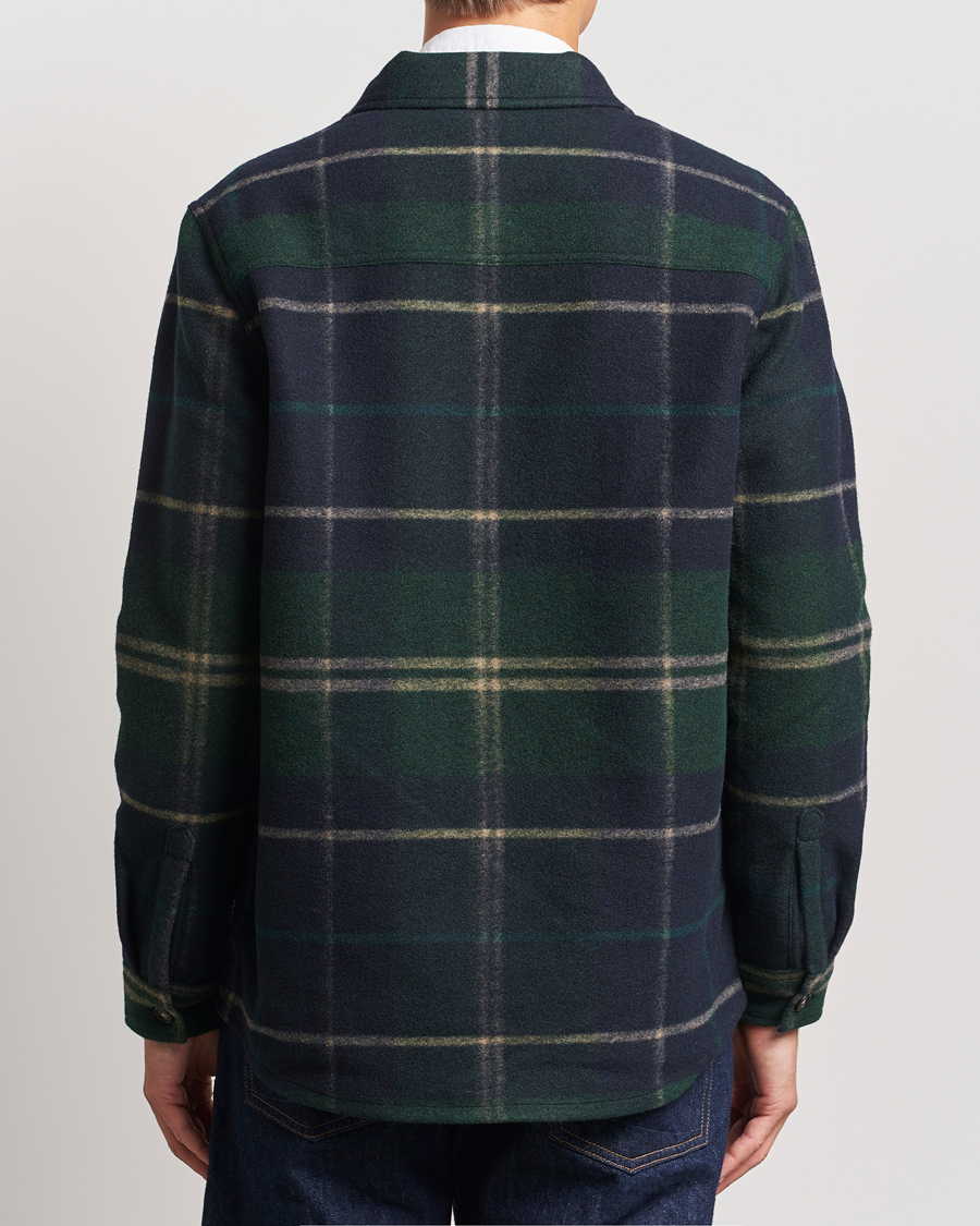 Mies | Kauluspaidat | Barbour Lifestyle | Chapter Tailored Check Fleece Overshirt Green Loch