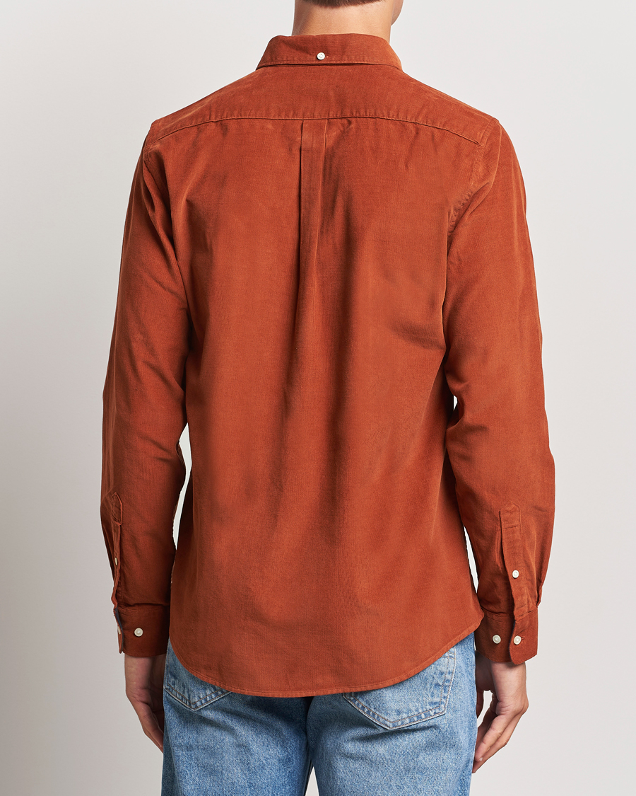 Mies | Kauluspaidat | Barbour Lifestyle | Ramsey Corduroy Shirt Dark Ginger