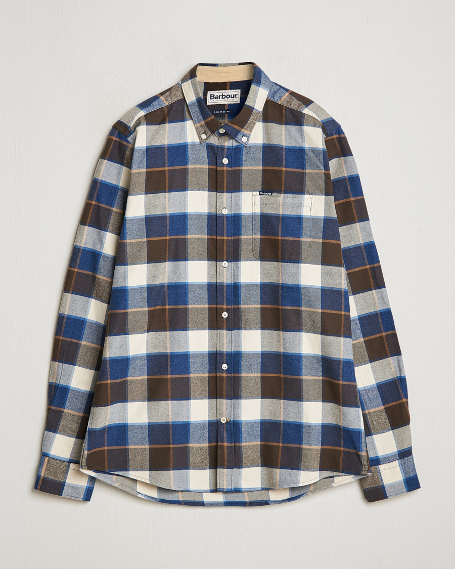 Mies | Kauluspaidat | Barbour Lifestyle | Valley Check Flannel Shirt Ecru