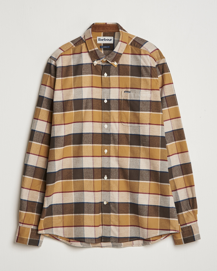 Mies | Kauluspaidat | Barbour Lifestyle | Valley Check Flannel Shirt Brown