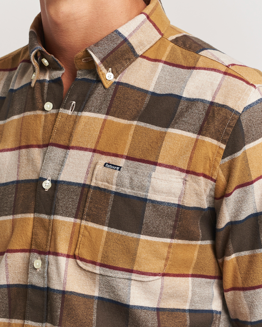 Mies | Kauluspaidat | Barbour Lifestyle | Valley Check Flannel Shirt Brown