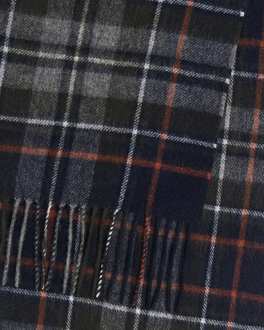 Mies | Kaulaliinat | Barbour Lifestyle | Lambswool/Cashmere New Check Tartan Navy/Dark Ginger