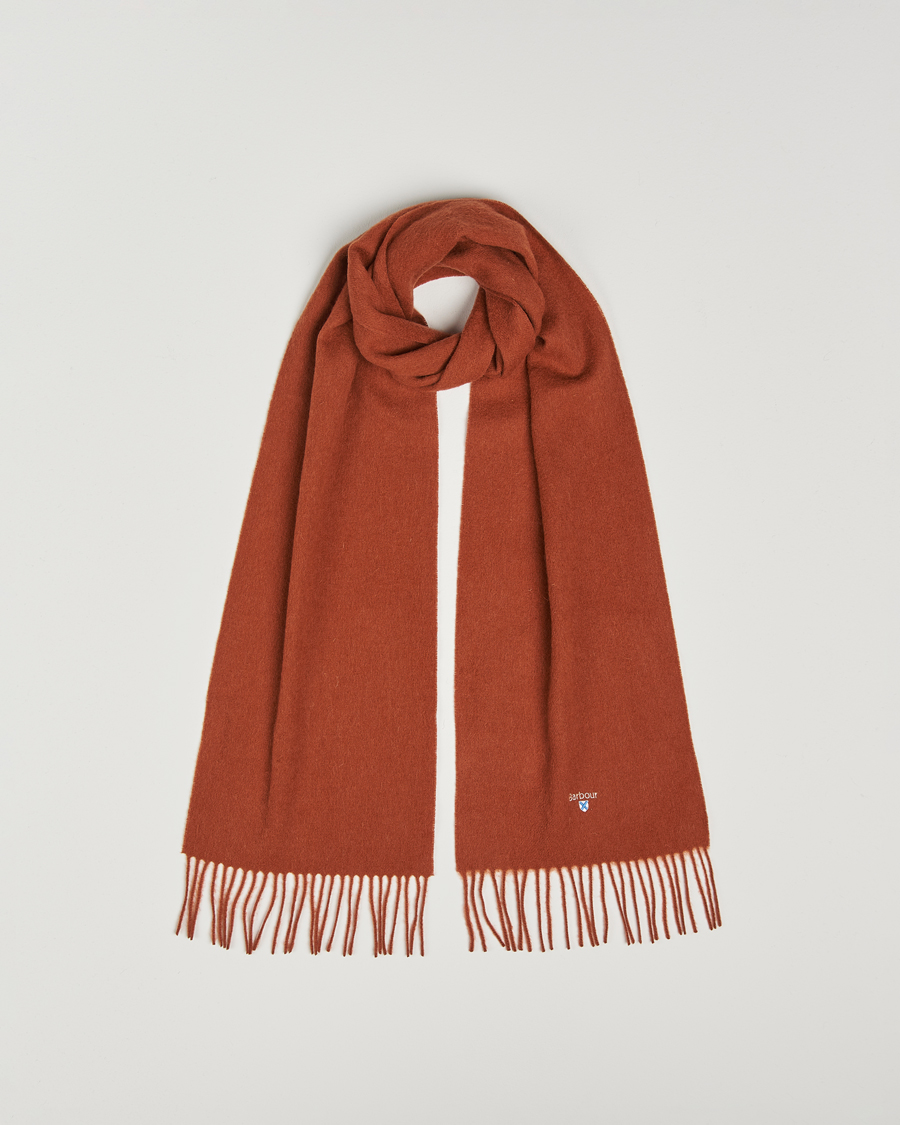 Mies | Barbour Lifestyle Plain Lambswool Scarf Dark Ginger | Barbour Lifestyle | Plain Lambswool Scarf Dark Ginger