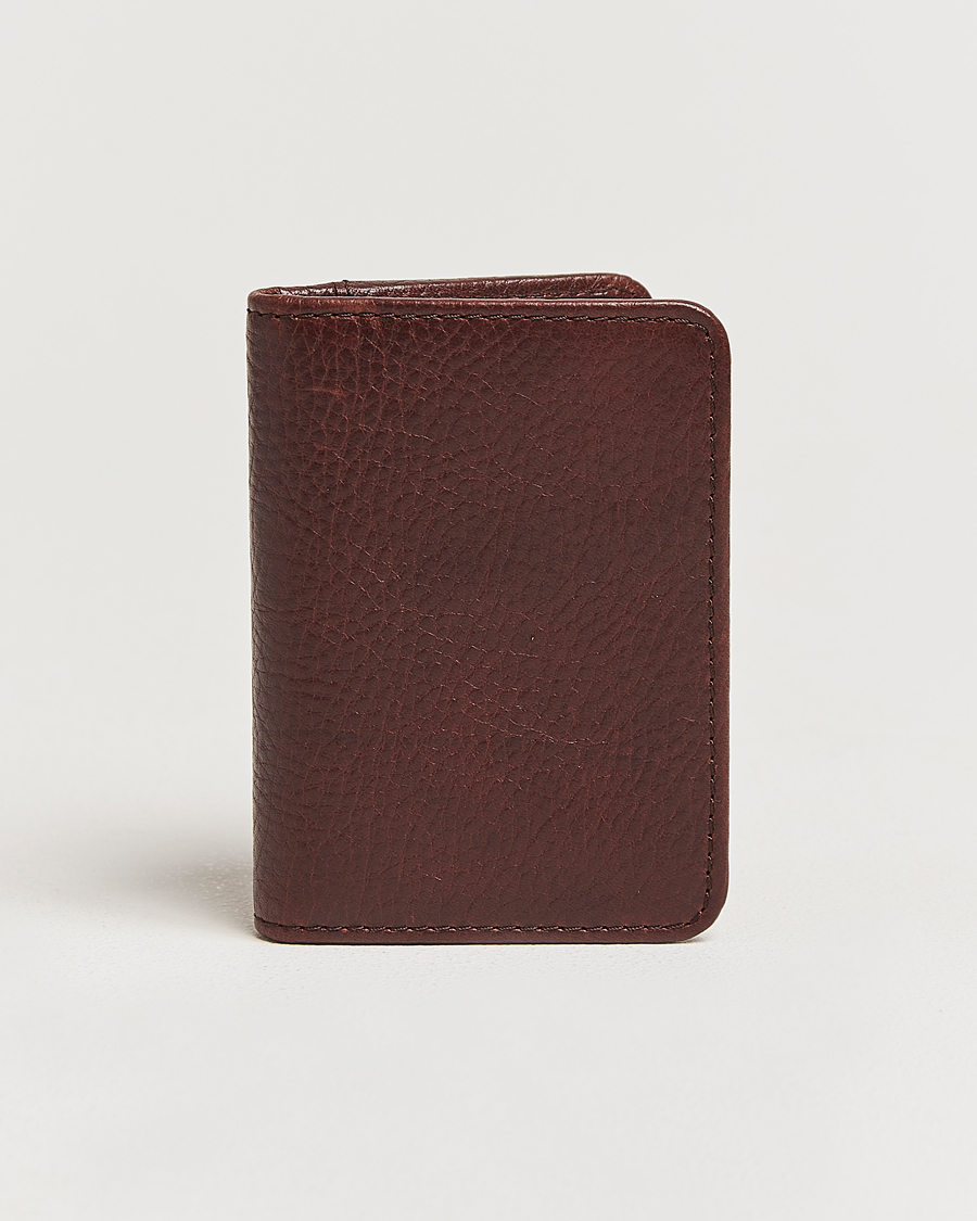 Mies | Lompakot | Loake Shoemakers | Fenchurch Grained Leather Card Holder Dark Brown
