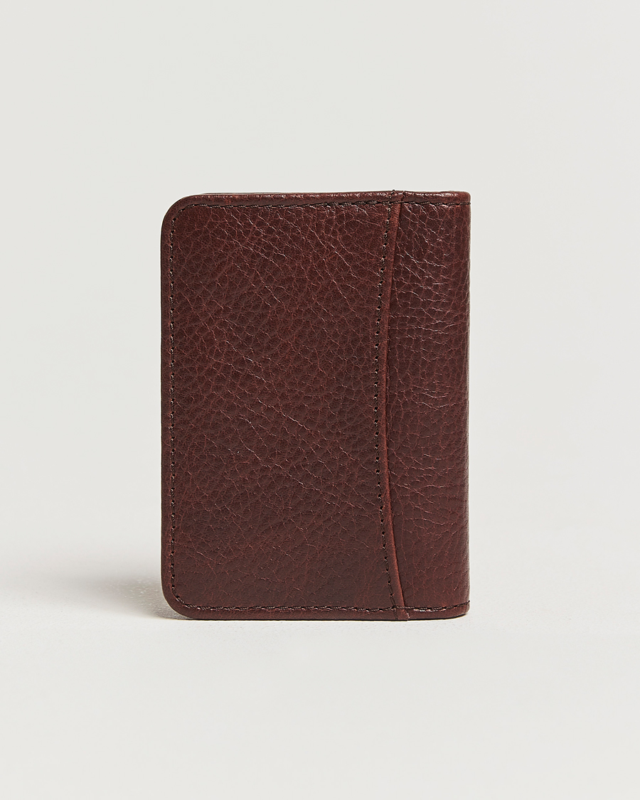 Mies | Lompakot | Loake Shoemakers | Fenchurch Grained Leather Card Holder Dark Brown