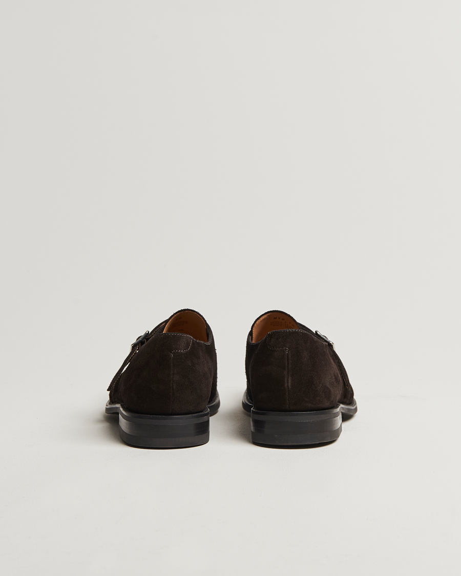 Mies | Solkikengät | Loake 1880 | 357 Suede Single Monk Dark Brown