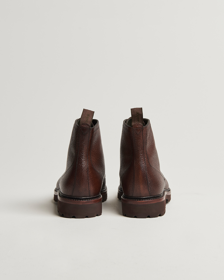 Mies | Nilkkurit | Loake Shoemakers | Aquarius Grained Lightweight Boot Dark Brown