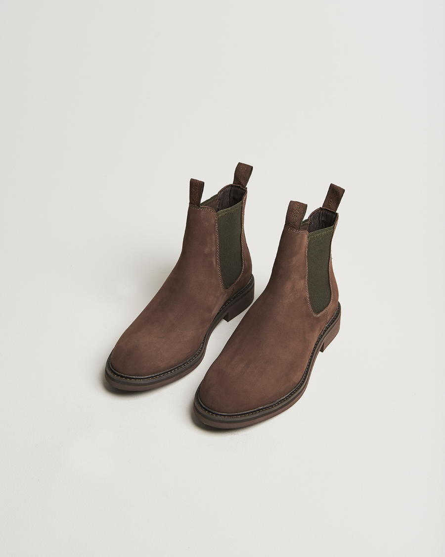 Mies | Nilkkurit | Loake Shoemakers | Ducksworth Waterproof Chelsea Boot Brown Nubuck