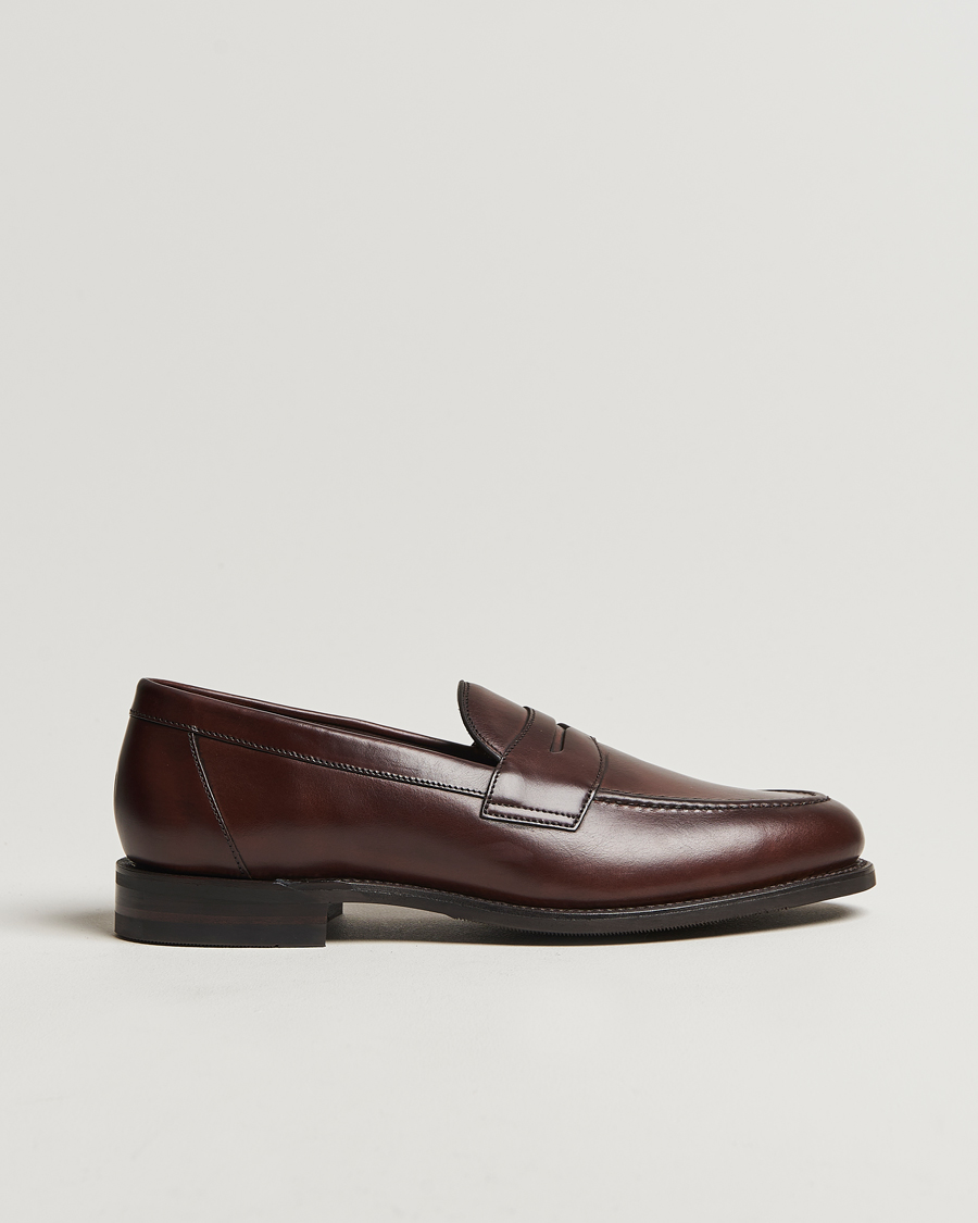 Mies | Loaferit | Loake Shoemakers | Loake 1880 Imperial Penny Loafer Dark Brown