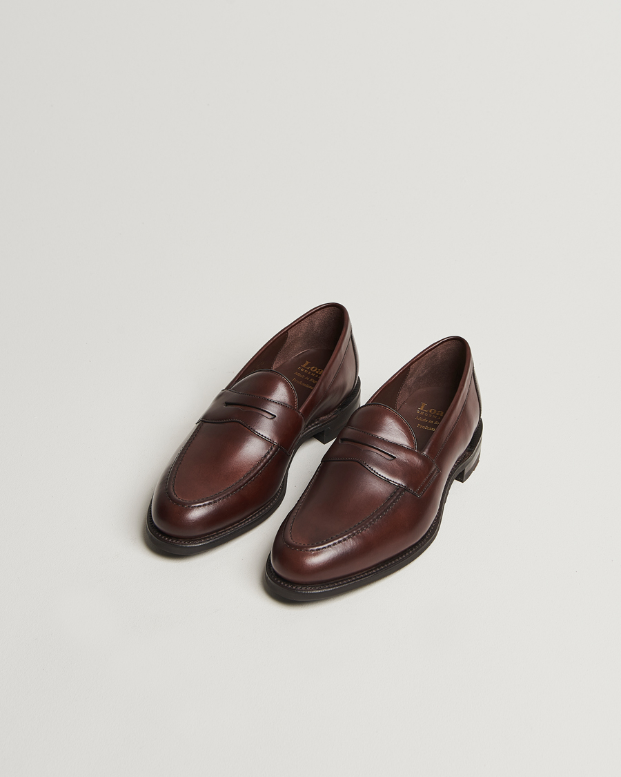 Mies | Loaferit | Loake Shoemakers | Loake 1880 Imperial Penny Loafer Dark Brown