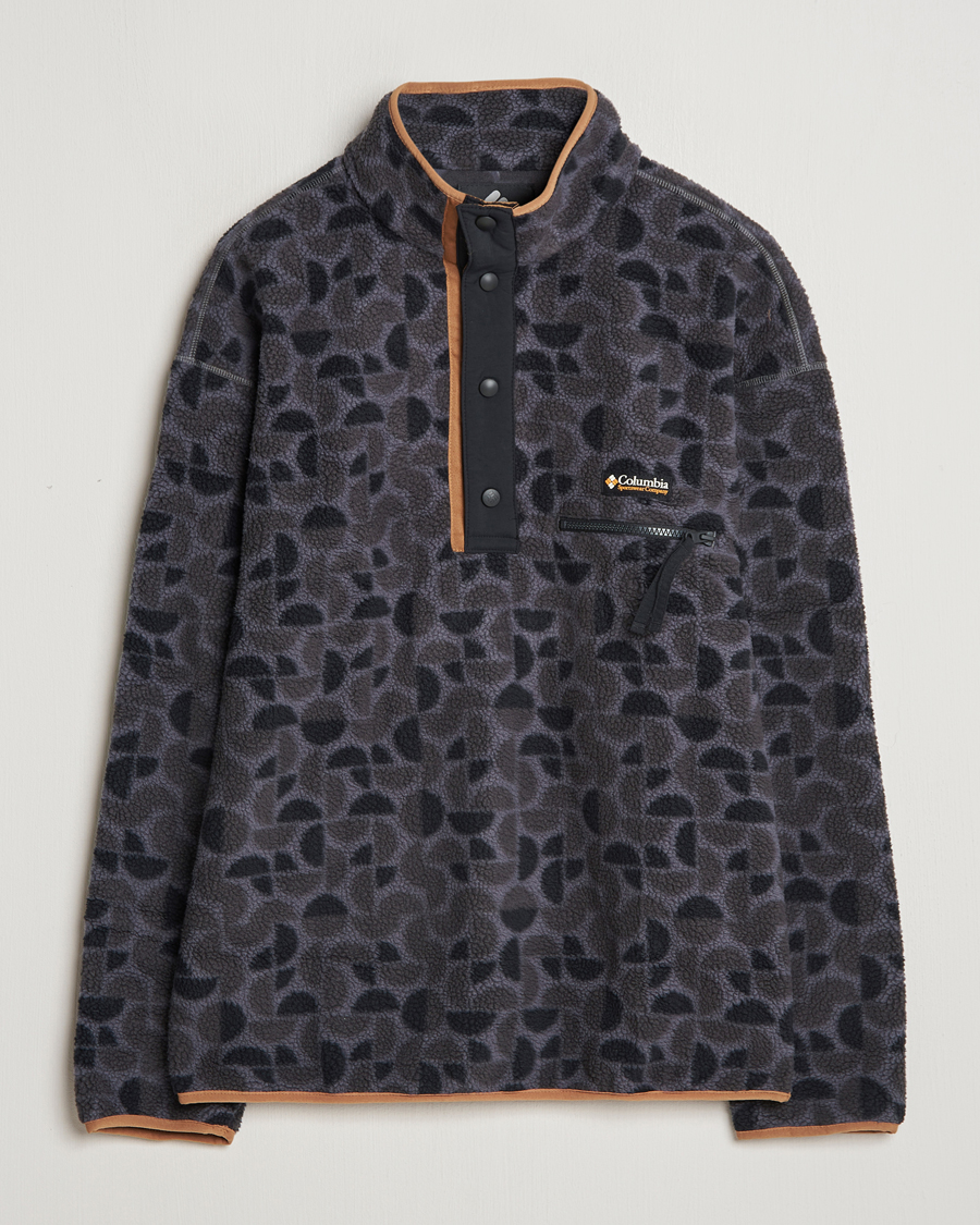 Mies | Puserot | Columbia | Helvetia Printed Half Snap Fleece Black