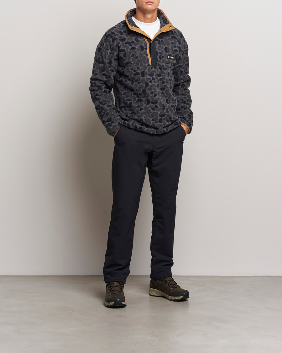 Mies | Puserot | Columbia | Helvetia Printed Half Snap Fleece Black