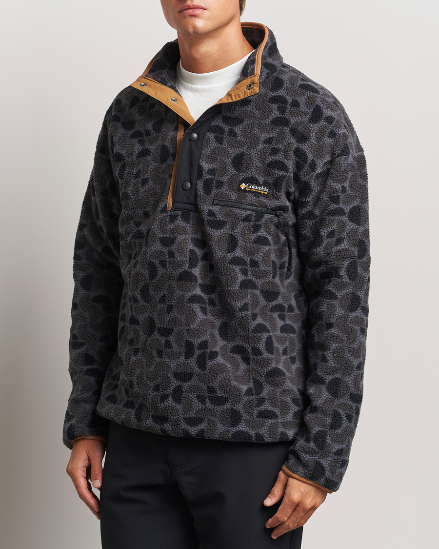 Mies | Puserot | Columbia | Helvetia Printed Half Snap Fleece Black