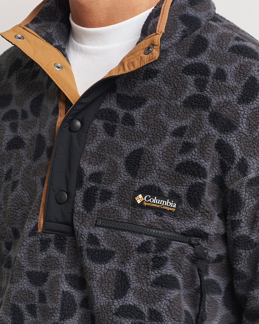 Mies | Puserot | Columbia | Helvetia Printed Half Snap Fleece Black