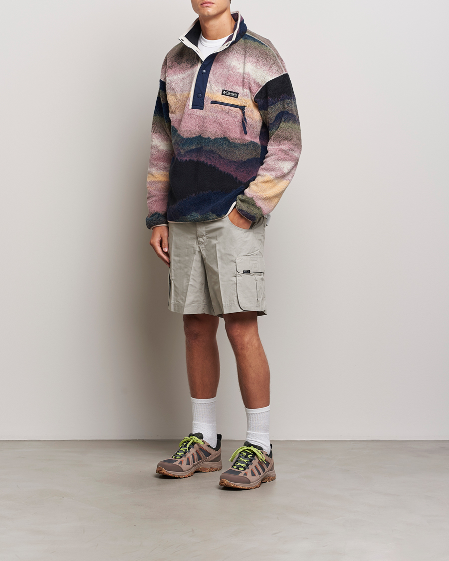 Mies | Puserot | Columbia | Helvetia Printed Half Snap Fleece Navy