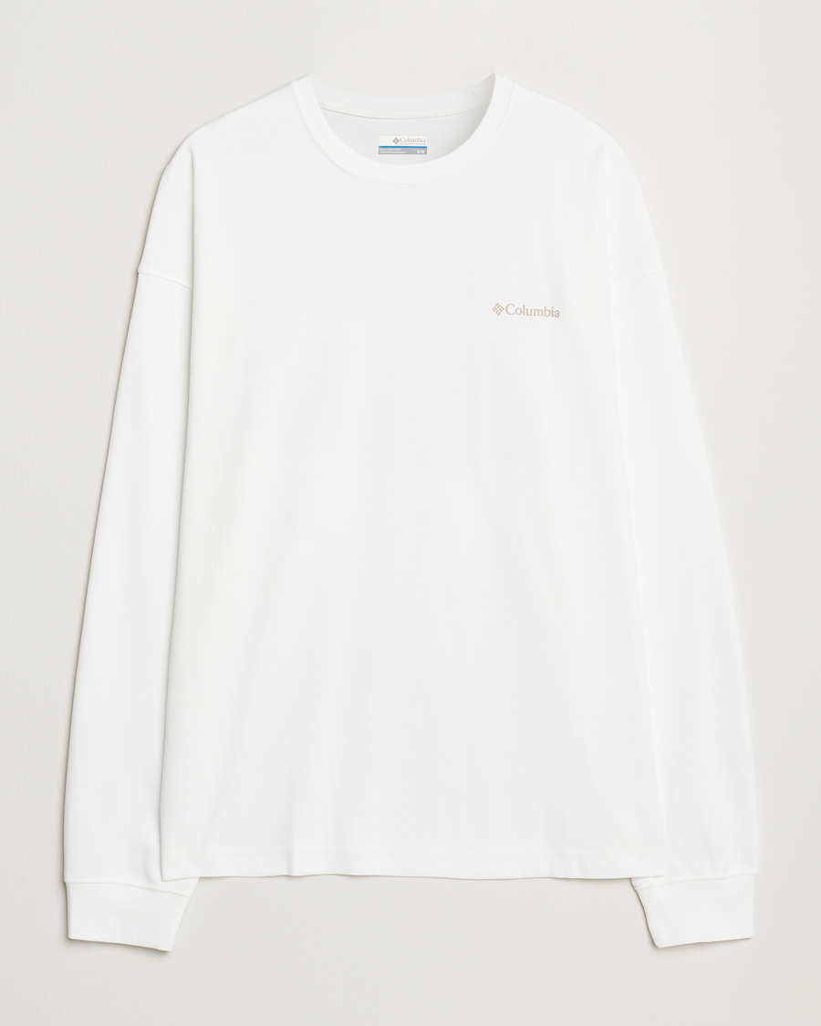 Mies | T-paidat | Columbia | Duxbery Relaxed Long Sleeve T-Shirt White
