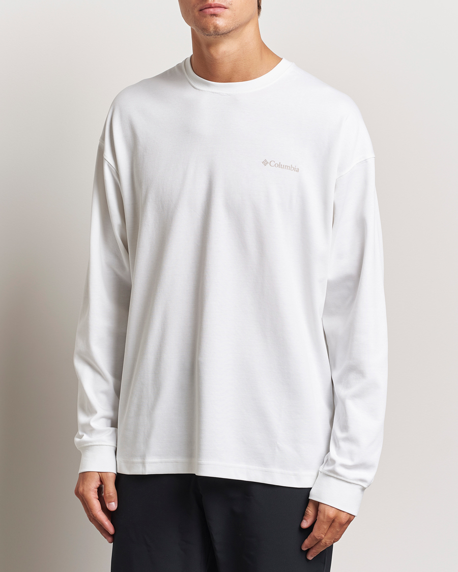 Mies | T-paidat | Columbia | Duxbery Relaxed Long Sleeve T-Shirt White