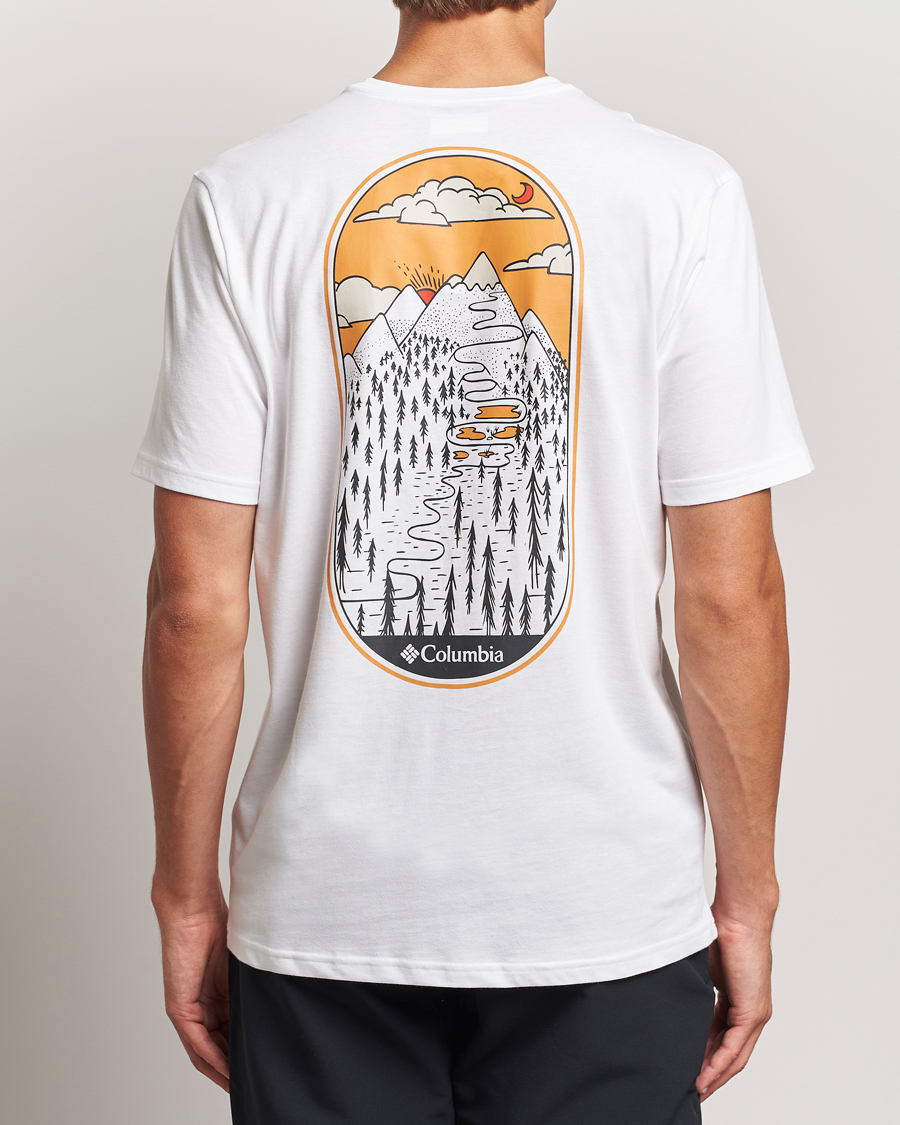 Mies | T-paidat | Columbia | Rockaway River Back T-Shirt White