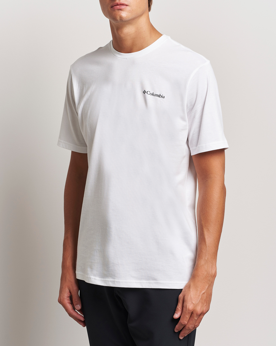 Mies | T-paidat | Columbia | Rockaway River Back T-Shirt White