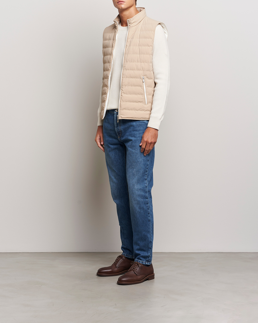 Mies | Takit | Brunello Cucinelli | Nylon Gilet Sand