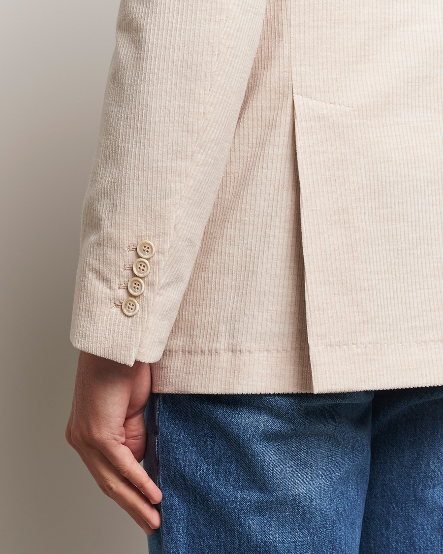 Mies | Pikkutakit | Brunello Cucinelli | Double Breasted Cashmere Corduroy Blazer Sand