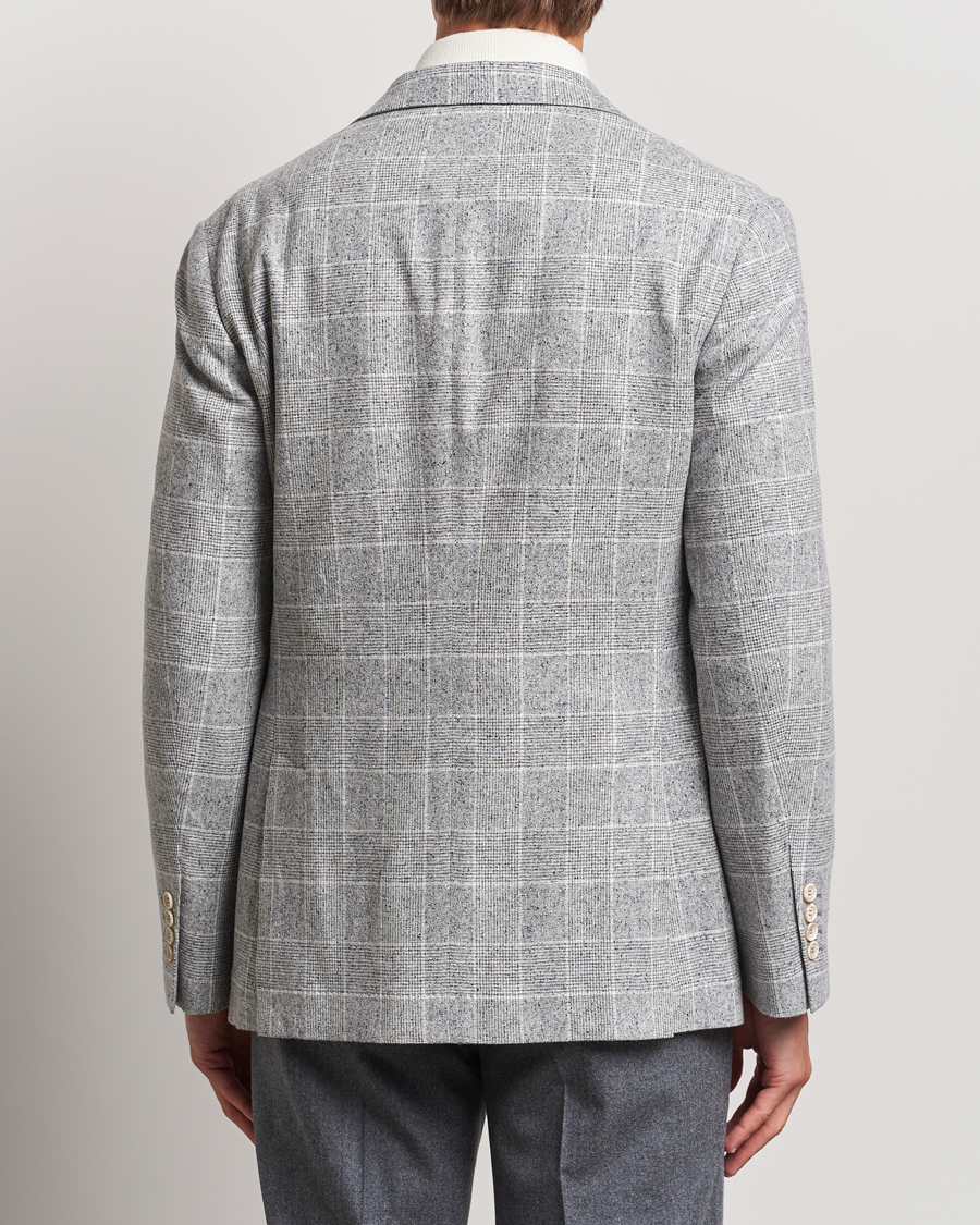 Mies | Pikkutakit | Brunello Cucinelli | Single Breasted Check Blazer Pearl Grey