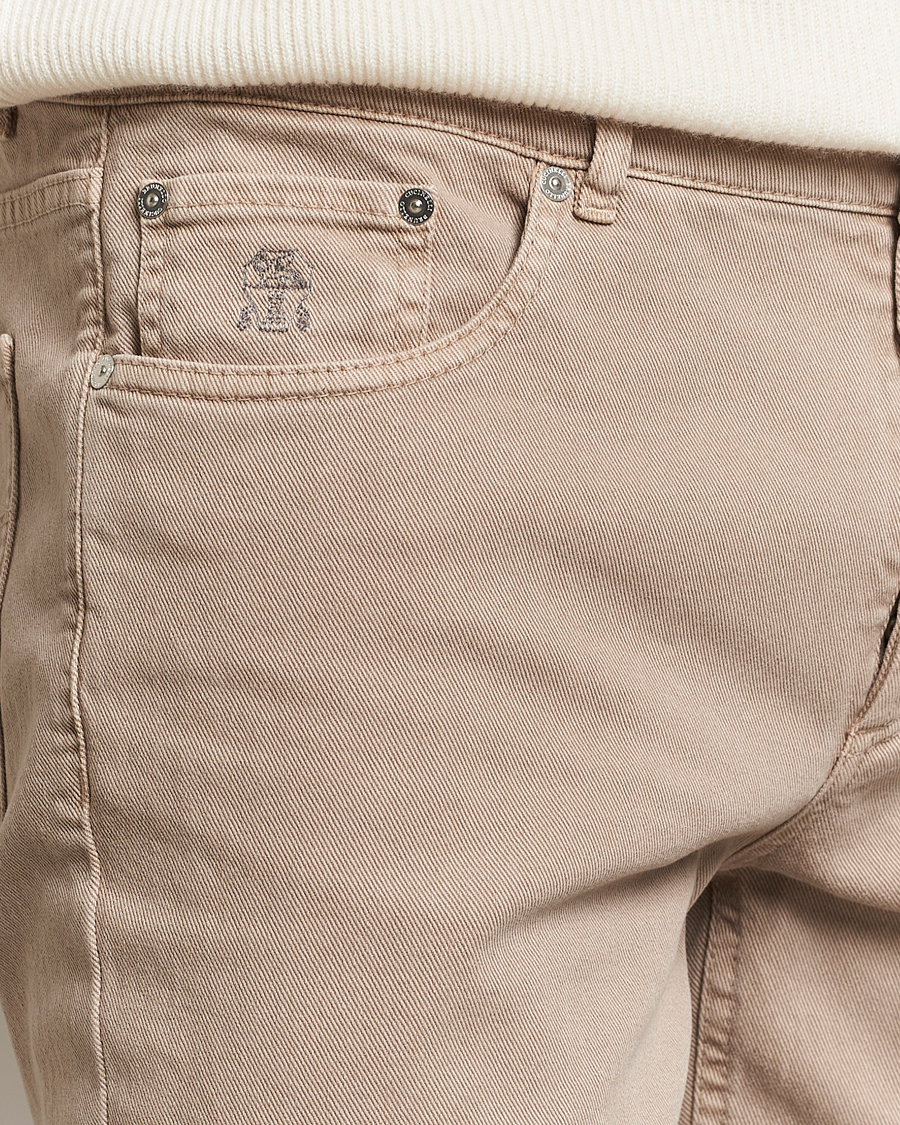 Mies | Housut | Brunello Cucinelli | Traditional Fit 5-Pocket Pants Beige
