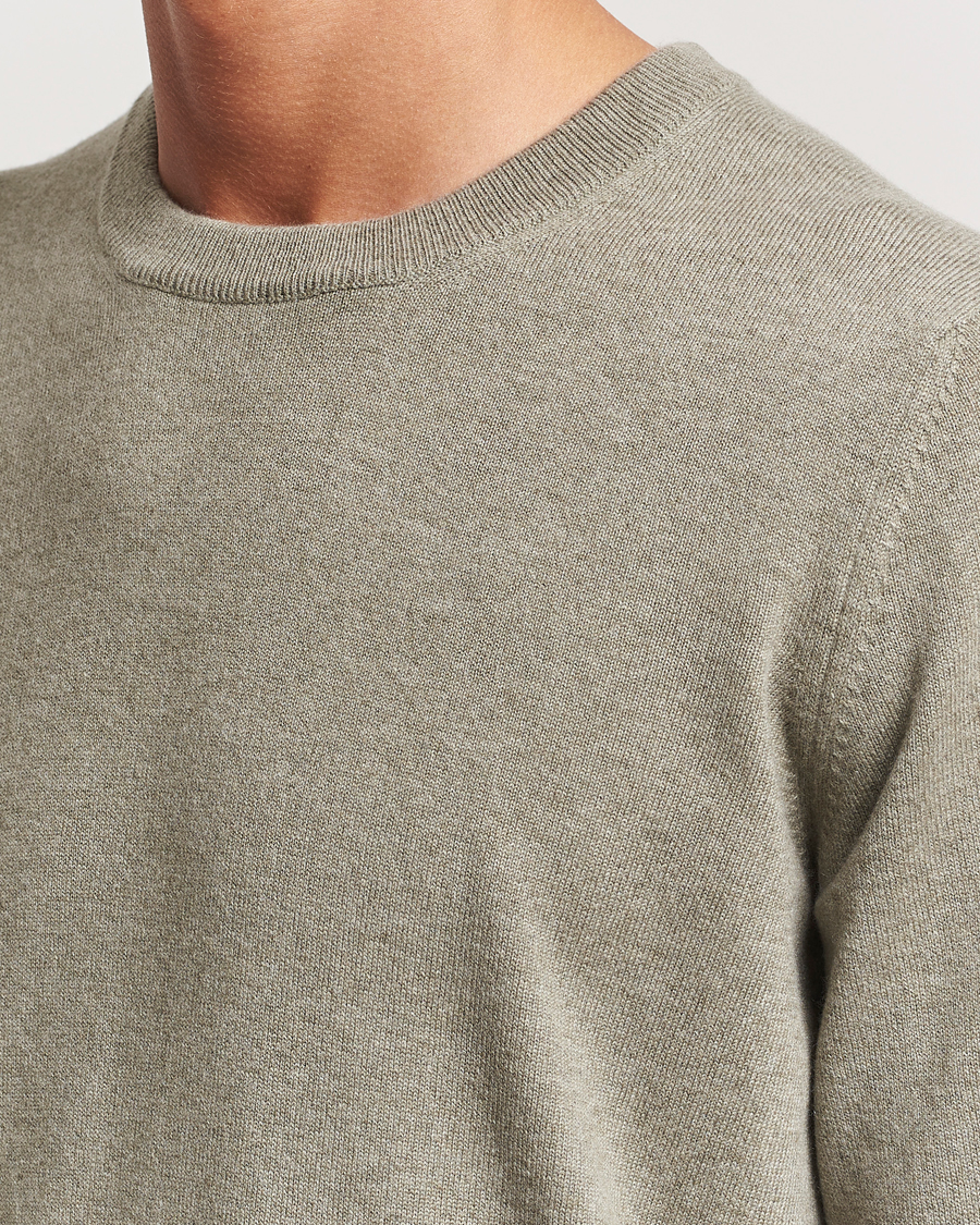 Mies | Puserot | Brunello Cucinelli | 2 Ply Cashmere Pullover Olive
