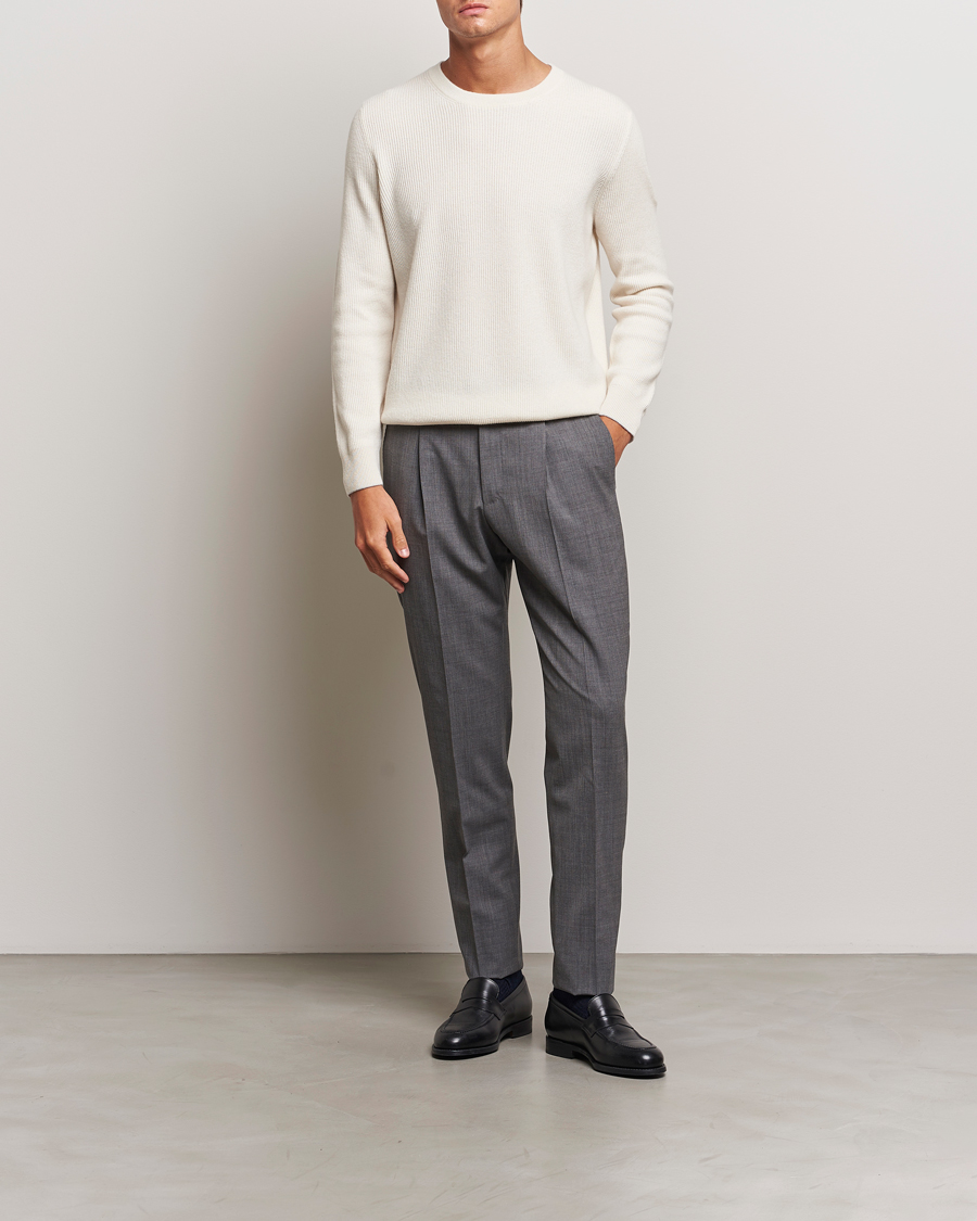 Mies | Puserot | Brunello Cucinelli | Cashmere Rib Crew Neck Sweater Panama