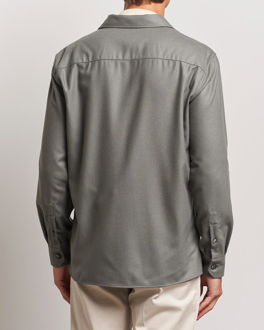 Mies | Kauluspaidat | Brunello Cucinelli | Double Pocket Overshirt Olive