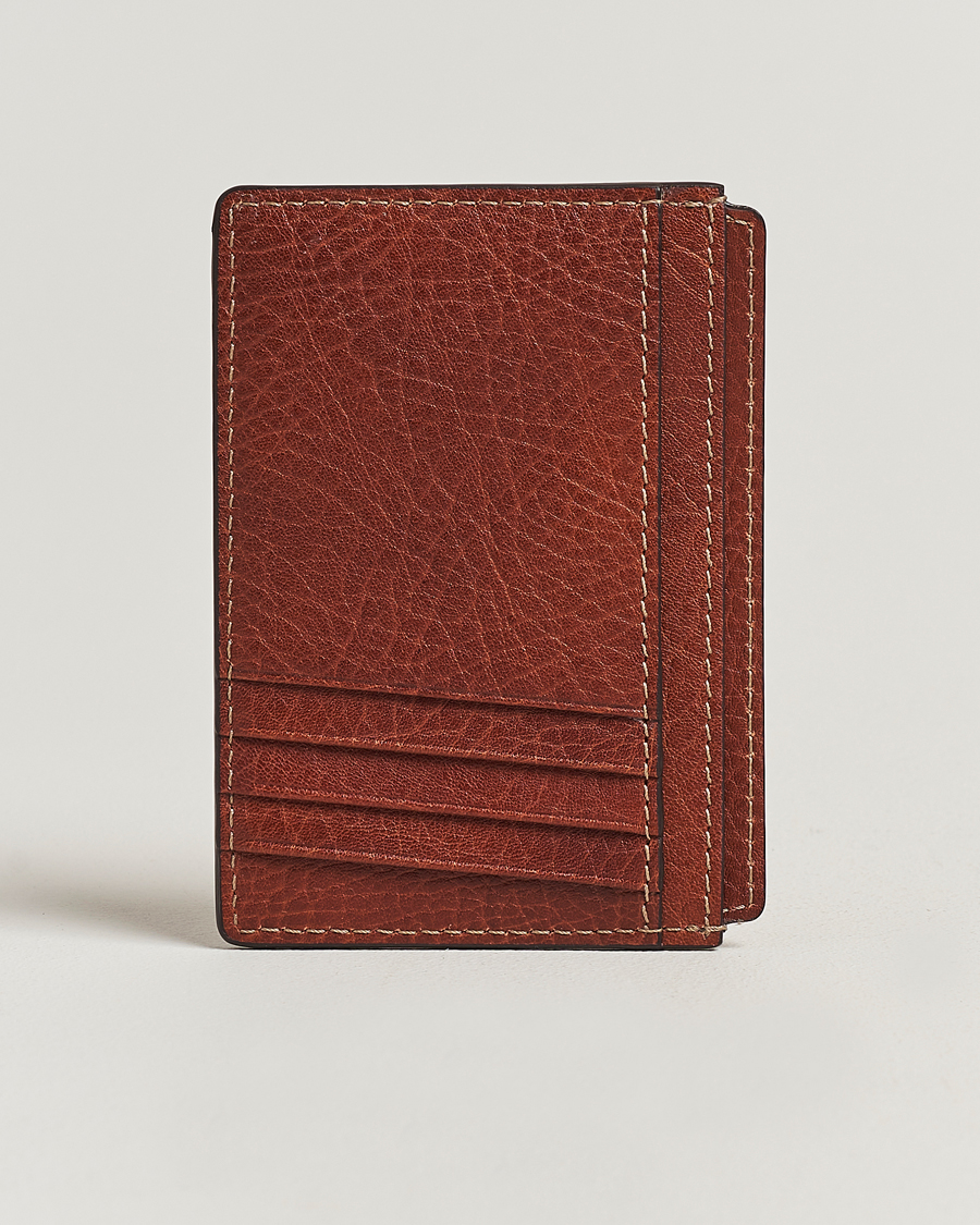 Mies | Brunello Cucinelli Grain Leather Cardholder Cognac | Brunello Cucinelli | Grain Leather Cardholder Cognac
