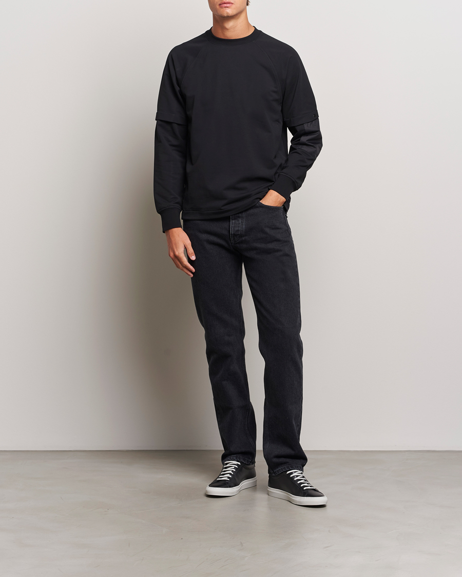 Mies | Puserot | C.P. Company | Metropolis Fleece Cotton Pertex Crew Neck Black