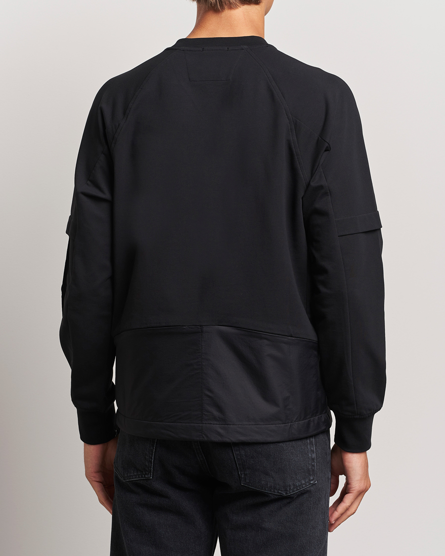 Mies | Puserot | C.P. Company | Metropolis Fleece Cotton Pertex Crew Neck Black