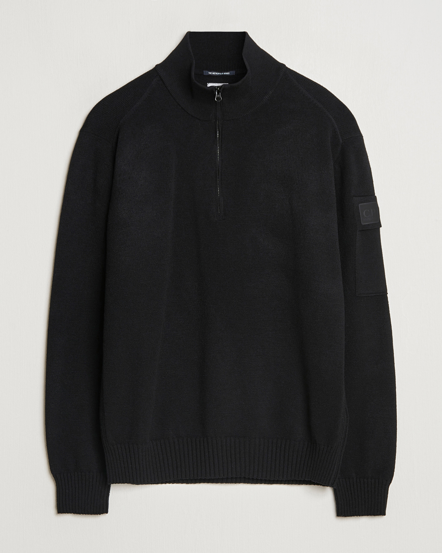 Mies | Puserot | C.P. Company | Metropolis Knitted Wool Half Zip Black