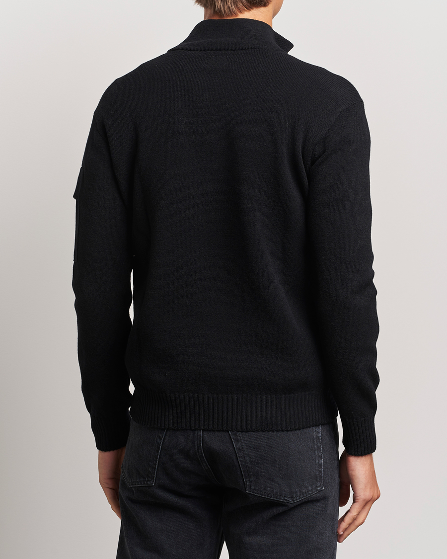 Mies | Puserot | C.P. Company | Metropolis Knitted Wool Half Zip Black