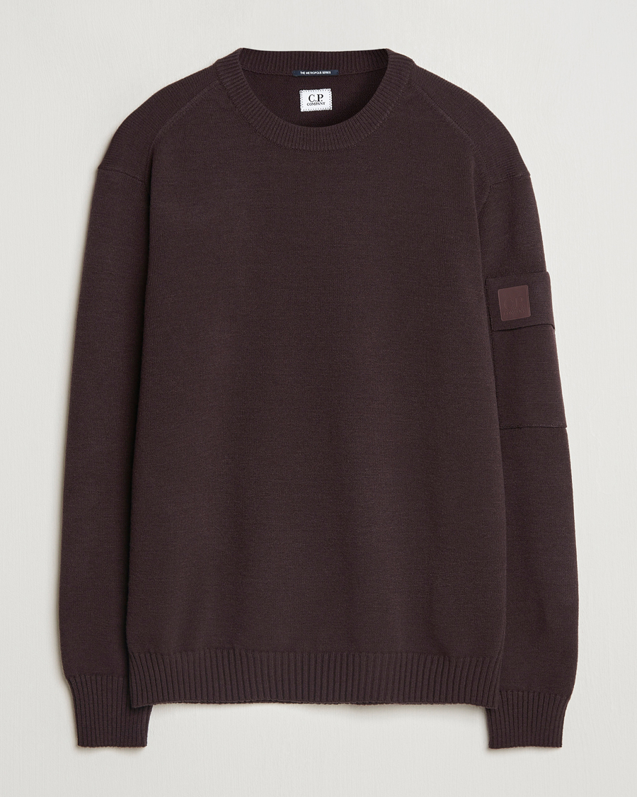Mies | Puserot | C.P. Company | Metropolis Knitted Crew Neck Brown